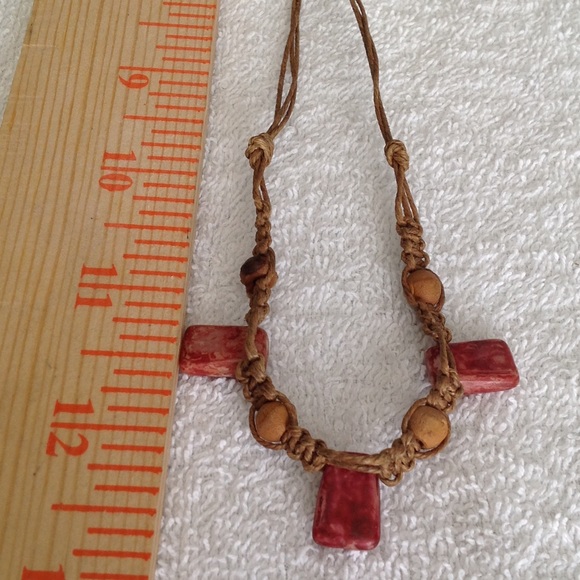 Red Agate Braided String Cord Chain Necklace - Picture 12 of 12